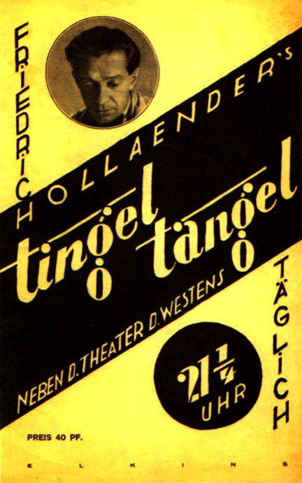 Posters for the 'Tingel Tangel Theatre'